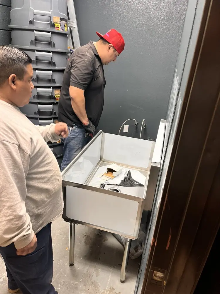 Commercial plumbing and sink installation in Sunshine